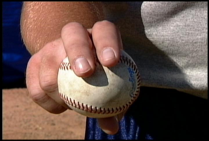 Four seam fastball grip