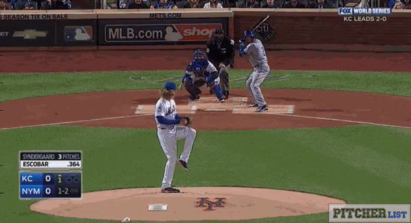 Noah Syndergaard pitching mechanics gif