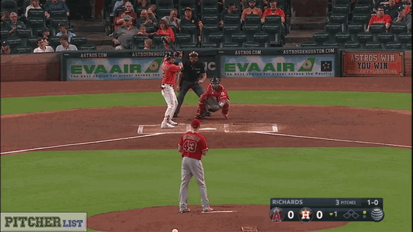 Garrett Richards four-seam fastball