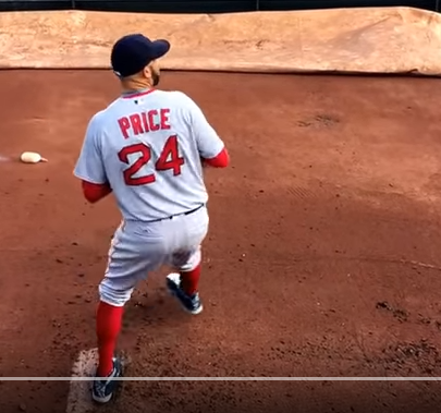 Pitch mechanics stride back view image