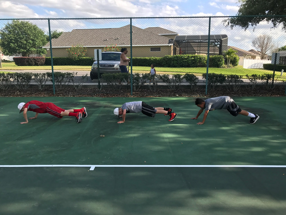 Youth pitcher workout image