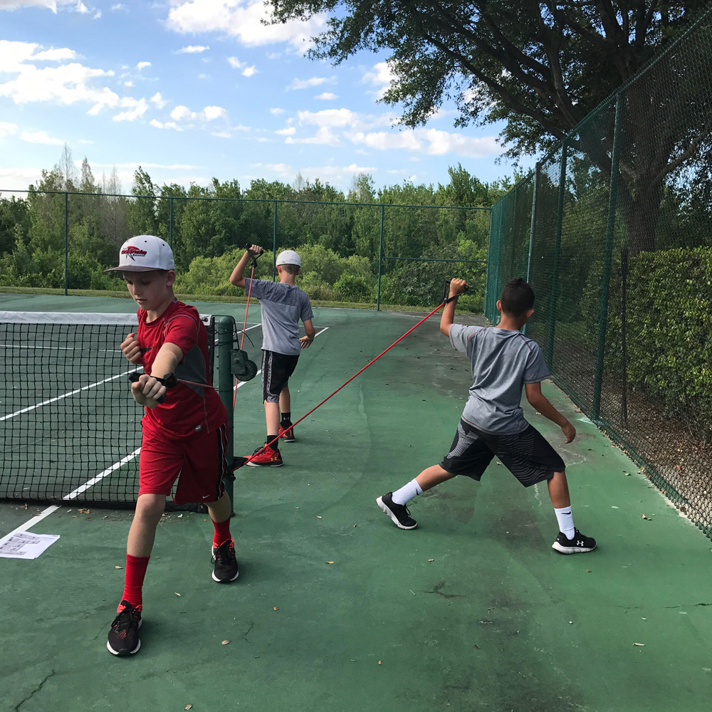 Youth pitcher workout image