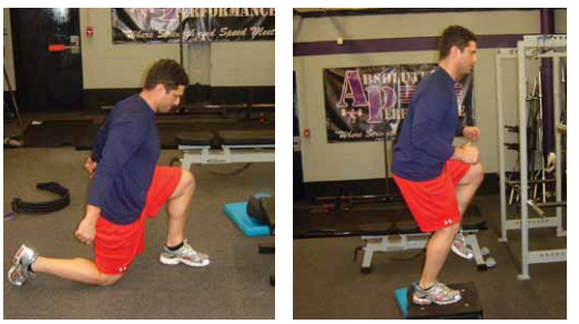Plyometric lunge ground hop exercise for pitchers image