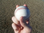 Pitching grip four seam fastball