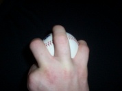 Pitching grip three finger change up image