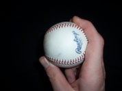 Pitching grip two seam fastball with the seams image