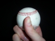 Pitching grip two seam fastball with the seams