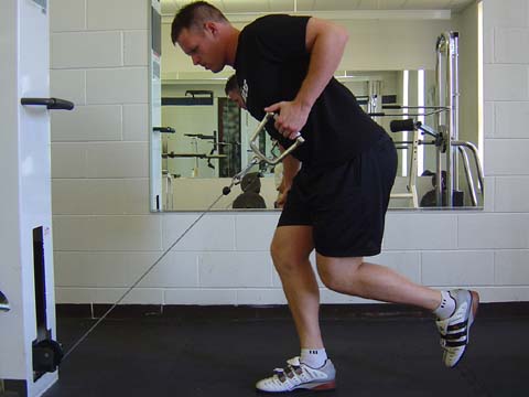 Single leg cable row exercise for pitchers image