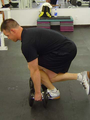 Single leg dumbbell dead lift exercise for pitchers image