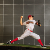 Pitching mechanics stride foot contact image